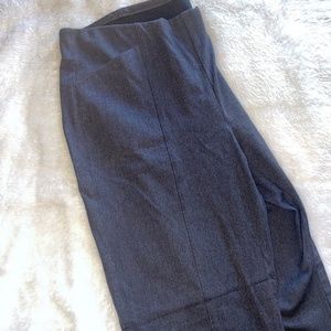 High waisted skinny (pull-on) grey pants